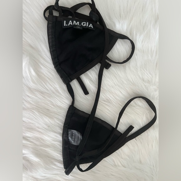 I.am.gia black rhinestone bikini top - Picture 2 of 4